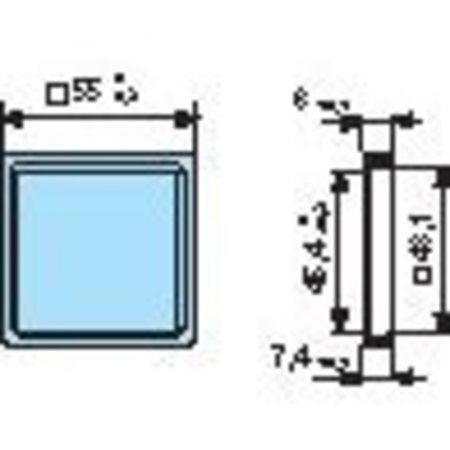 CROUZET Adapter 55 x 55 CHM48 26546846